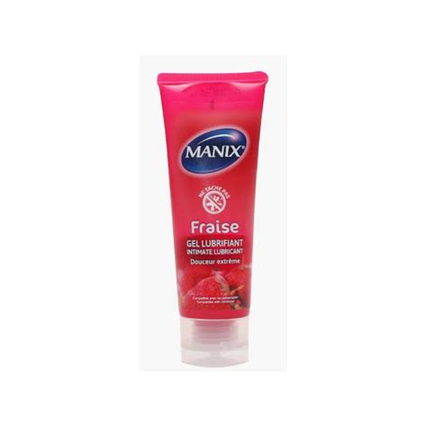 Manix Fraise Pulpeuse Gel Lubrifiant 100ml Pharmacie Cap3000