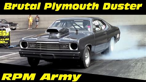 Plymouth Duster Brutal Launch Drag Racing Youtube