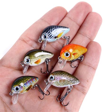 Kit Mini Crankbait Top Water Artificial Bait Fishing Lures Cm G