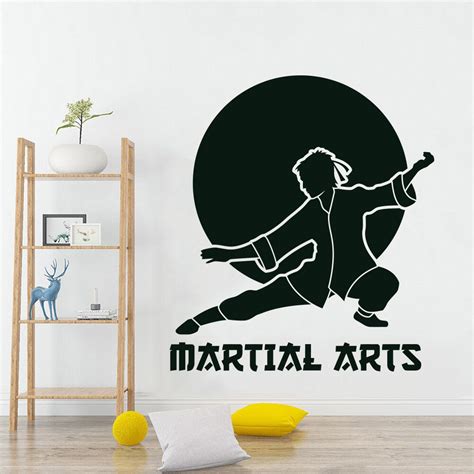 Martial Arts Wall Decal Karate Stickers Sport Wall Art Karate Etsy In