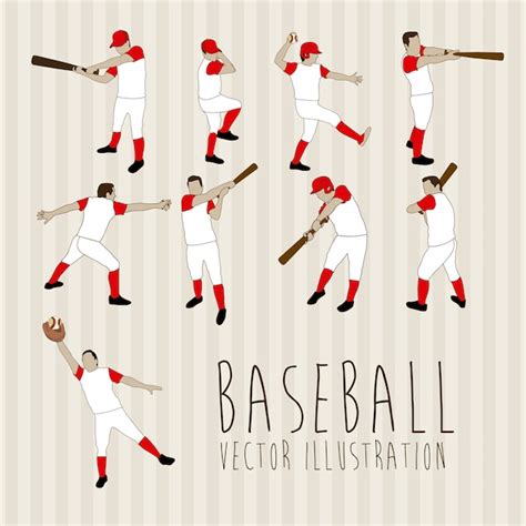 Premium Vector Baseball Players