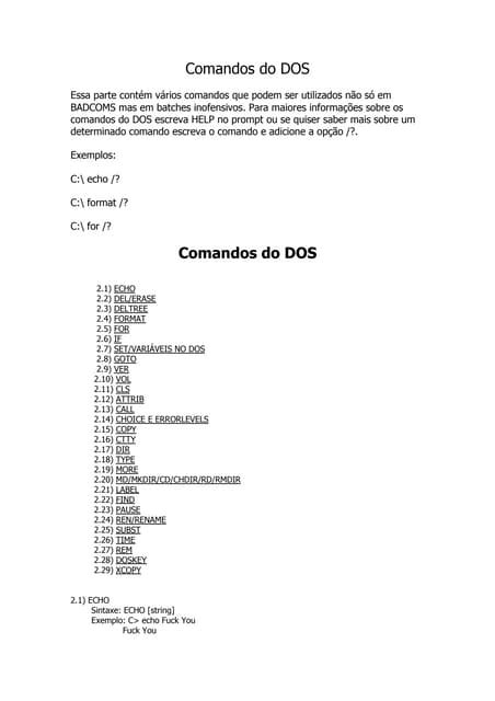 Ms Dos Comandos Pdf