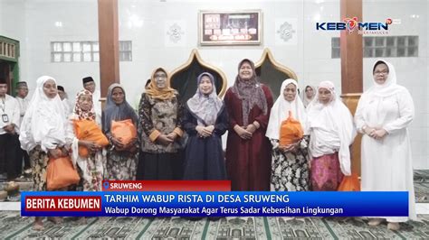 Wabup Kebumen Tarawih Silaturahim Di Masjid Fatkhul Falah Desa Sruweng