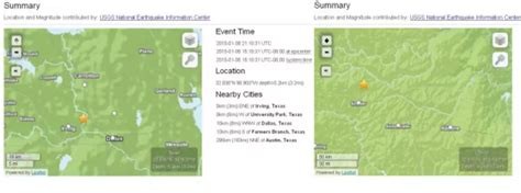 Earthquakes Recorded In Snyder And Irving