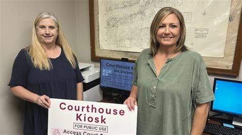 Press Release Courthouse Kiosks Will Help Court Users In Yell County