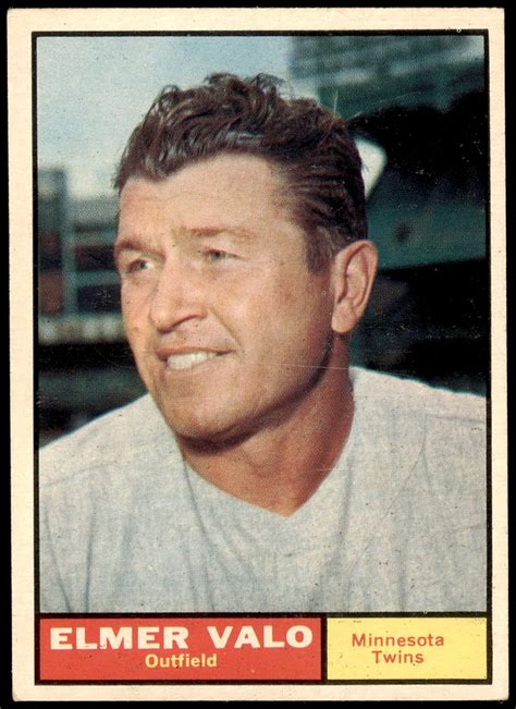 Amazon 1961 Topps 186 Elmer Valo Minnesota Twins Baseball Card