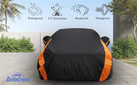 Amazon Avecrew Car Cover Waterproof All Weather For Automobiles