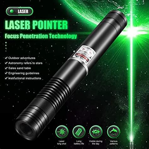 Lueiin Flashlights With Green Laser Pointer Long Range Feet