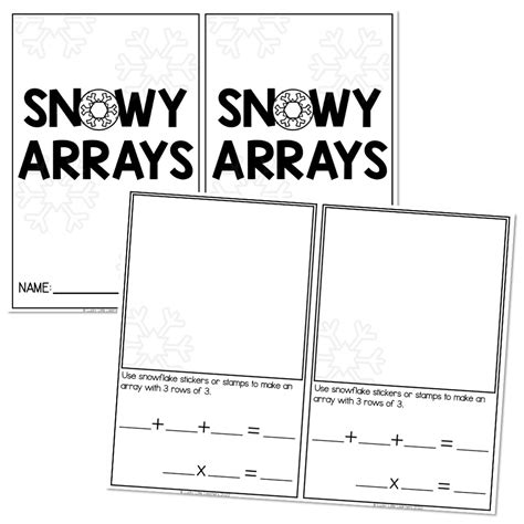 Classroom Transformation Snow Globe Snowy Arrays Booklets Lucky Little Learners