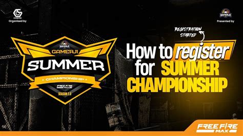 How To Register Gamerji Summer Championship Free Fire Max