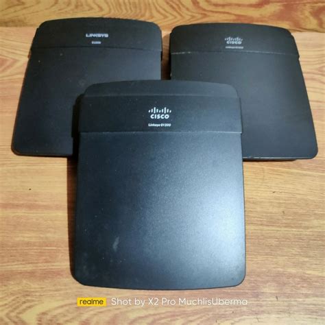 Cisco Linksys E1200 Wireless Router 300mbps Modem Ap Wan Pppoe Shopee