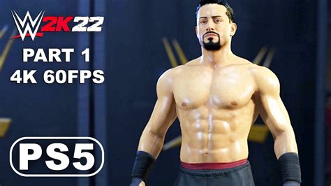 WWE 2K22 MyRise PS5 Gameplay Walkthrough Part 1 WWE 2K22 Gameplay 4K