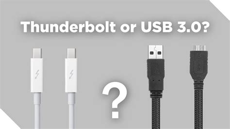 Thunderbolt or USB 3.0? - YouTube