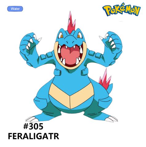 305 Feraligatr By Jairomiami On Deviantart