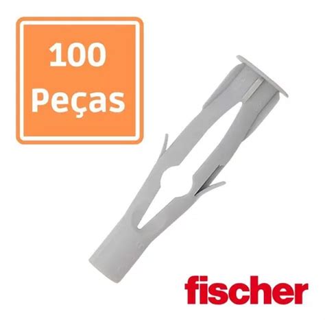 Bucha Em Nylon Fu 10 Fischer P Tijolo Oco 100 Peças Frete grátis