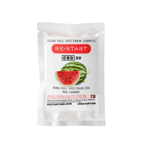 Cbd Full Spectrum 30mg Gummies Watermelon 2 Ct Sample Restart Cbd And Thc