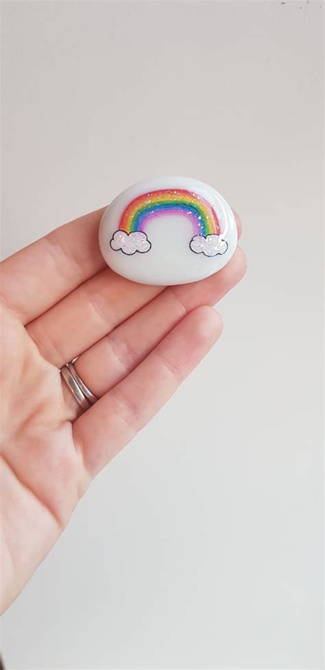 Good Luck Rainbow Keepsake Stone T Present Momento Etsy