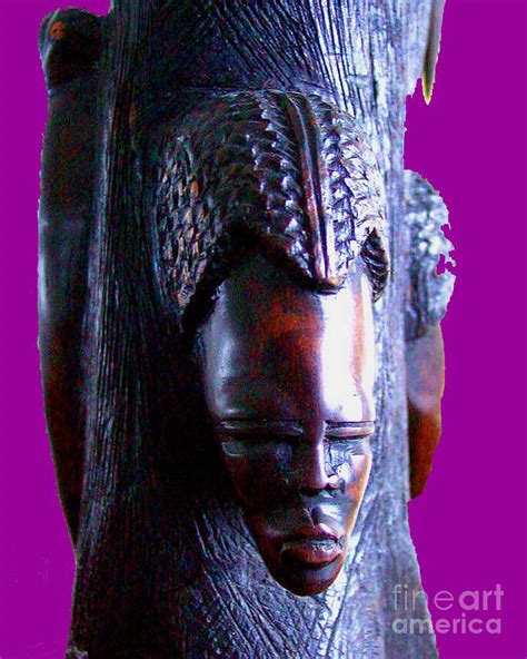 Hardwood Carving Of Native African Woman Photograph By Merton Allen