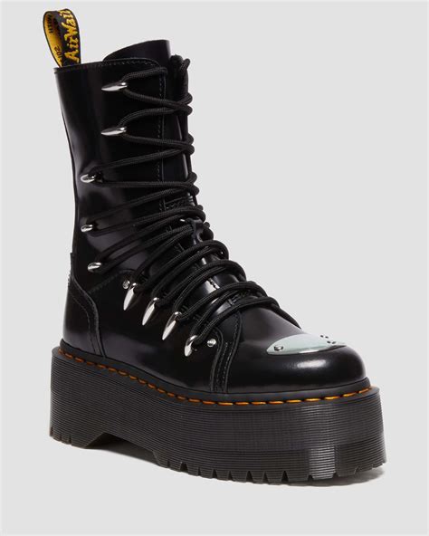 Jadon Hi Ltt Max Leather Platform Boots In Black Buttero Dr Martens