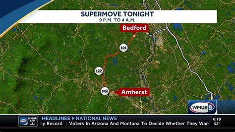 Nhdot Supermove From Portsmouth To Amherst Set For Tuesday Nightnhdot