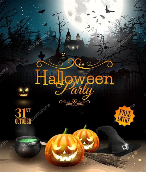 Halloween party — Stock Vector © kaktus2536 #83870380