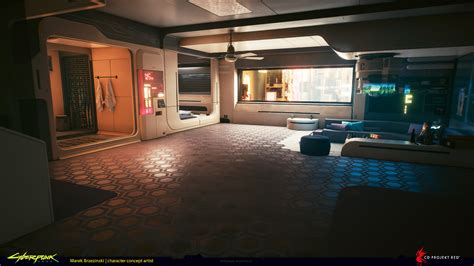 ArtStation Player S Apartment Environment Design Cyberpunk 2077