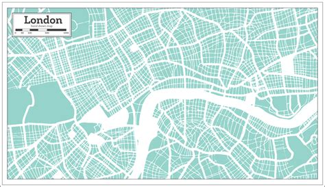 London Great Britain City Map in Retro Style. Outline Map. 17648180 ...