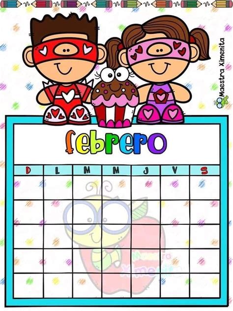 Pin de Erika Mtz en Meses Calendario para niños Calendario