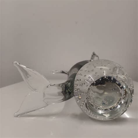 V Nason And C Murano Italy Glass Dolphin On Sphere Ebay