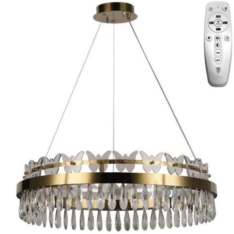 Dimmbare LED Hängeleuchte an Schnur LED 70W 230V 3000 6500K golden