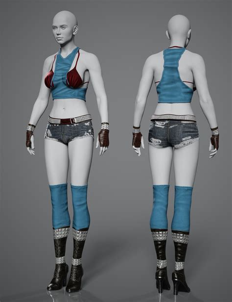 Dforce Femme Fatale Outfit Texture Add On Daz 3d