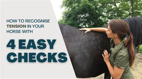 How To Recognise Tension In Your Horse With 4 Easy Checks Youtube