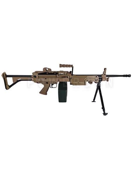 Airsoft Fn M249 Mk1 Aeg Dark Earth Aandk Aandk