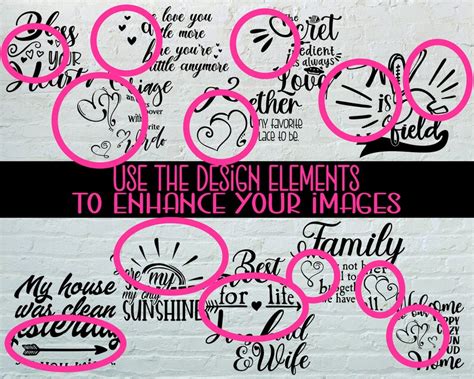 Design Elements SVG Bundle Accent Svg Doodle Svg Flourish Etsy