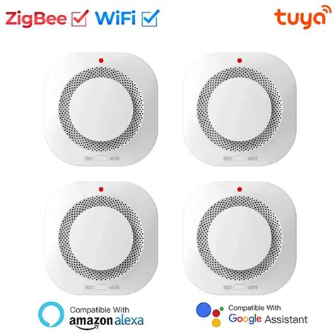 Tuya Ak Ll WiFi ZigBee Duman Dedekt R Ev G Venlik G Venli I Nleme Duman