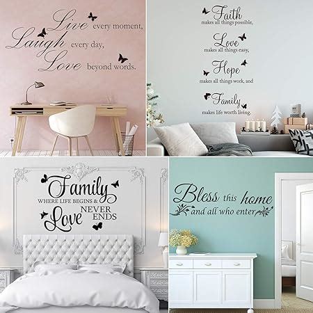 Amazon Zonon 4 Pieces Bible Verse Wall Stickers Murals