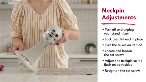 How To Adjust The Neckpin On Your Kitchenaid Stand Mixer Youtube