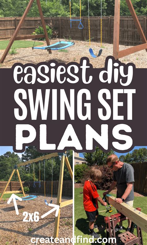 Diy Swing Set How To Easily Build Your Own In 2024 Swing Set Diy Swing Set Plans Diy Swing