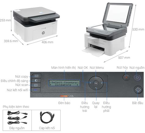 Mua Máy In Laser Trắng Đen Đa Năng Hp Laserjet Pro Mfp 135w Incopy