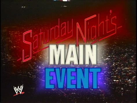 Wwe Saturday Nights Main Event Tv Series Logopedia Fandom