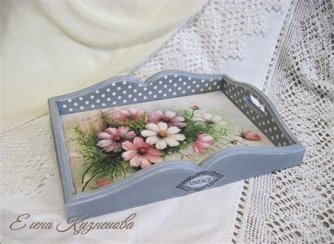 Фотография | Decoupage tray, Decoupage diy, Decoupage wood