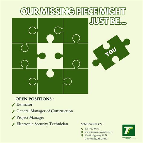 Tusco Inc On Linkedin Our Puzzle Is Missing A Piece Visit Tuscoinc