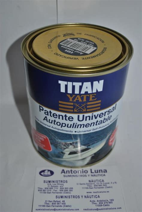 Patente Autopulimentable Velocidad Alta Azul Intenso Ml Titan Yate