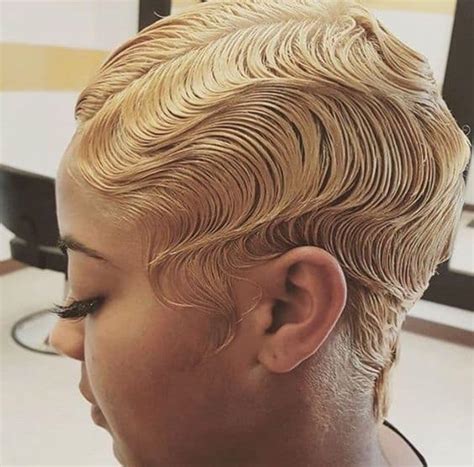 30 Blissful Finger Waves For Short Hair Hairstylecamp