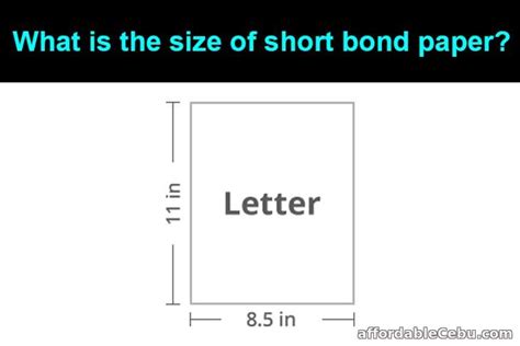 Short bond paper size - virginlasopa