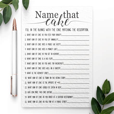 Printable Name That Cake Game Printable Word Searches