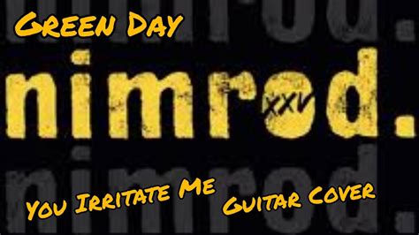 Green Day You Irritate Me Guitar Cover Youtube