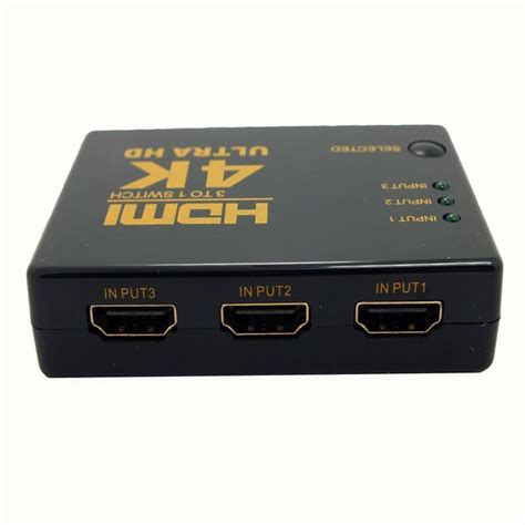 Hdmi Switcher свитчер 3 1 C разрешением 4k коммутатор переключатель купить с доставкой по