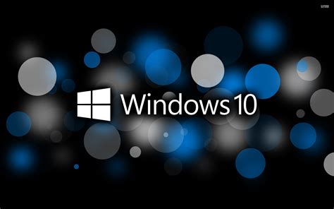 Fondos De Pantalla Microsoft Windows 10 Logotipo Del Sistema Círculos