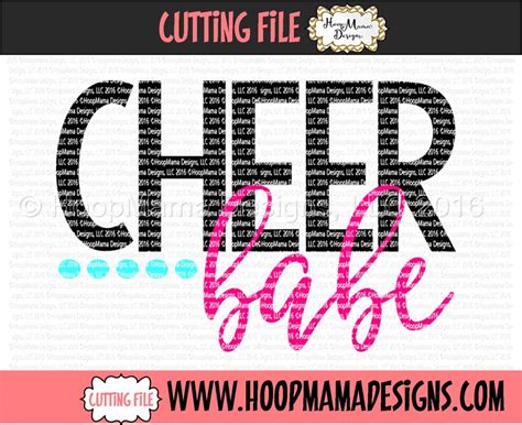 Cheer Babe SVG DXF EPS And Png Files For Cutting Machines Cameo Or Cricut Etsy